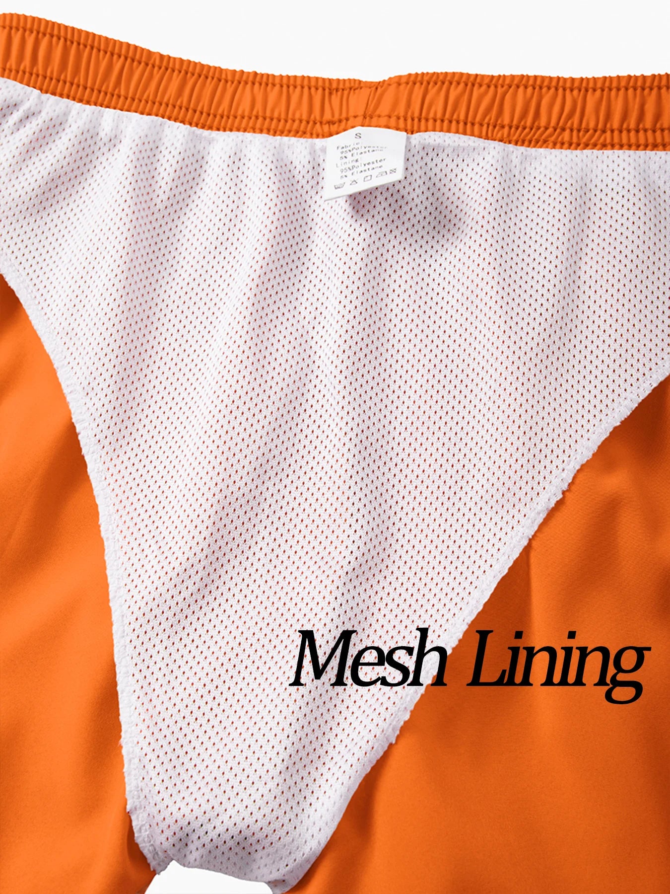 Men's Run Print Fitness Shorts Breathable Mesh Lined Summer Running Cycling Swimming Surfing Drawstring Beachwear Swim Trunks