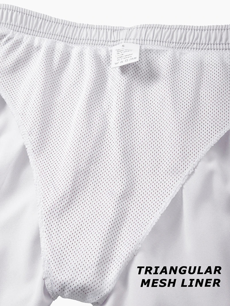 Shark Print Men's Beach Shorts Summer Casual Board Shorts with Mesh Liner Zipper Pockets Quick Dry Swim Trunks Bathing Suit