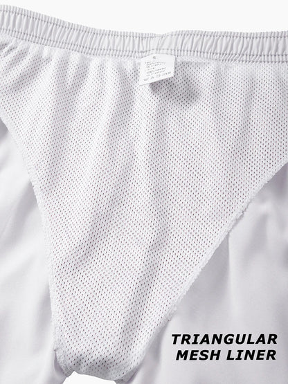 Shark Print Men's Beach Shorts Summer Casual Board Shorts with Mesh Liner Zipper Pockets Quick Dry Swim Trunks Bathing Suit