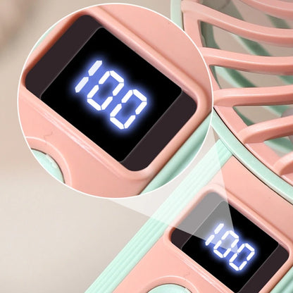 Standing Fan Bladeless Electric Handheld Fans Portable Hand Fan USB Rechargeable Fan Outdoor Camping Office Desktop Cool Supply