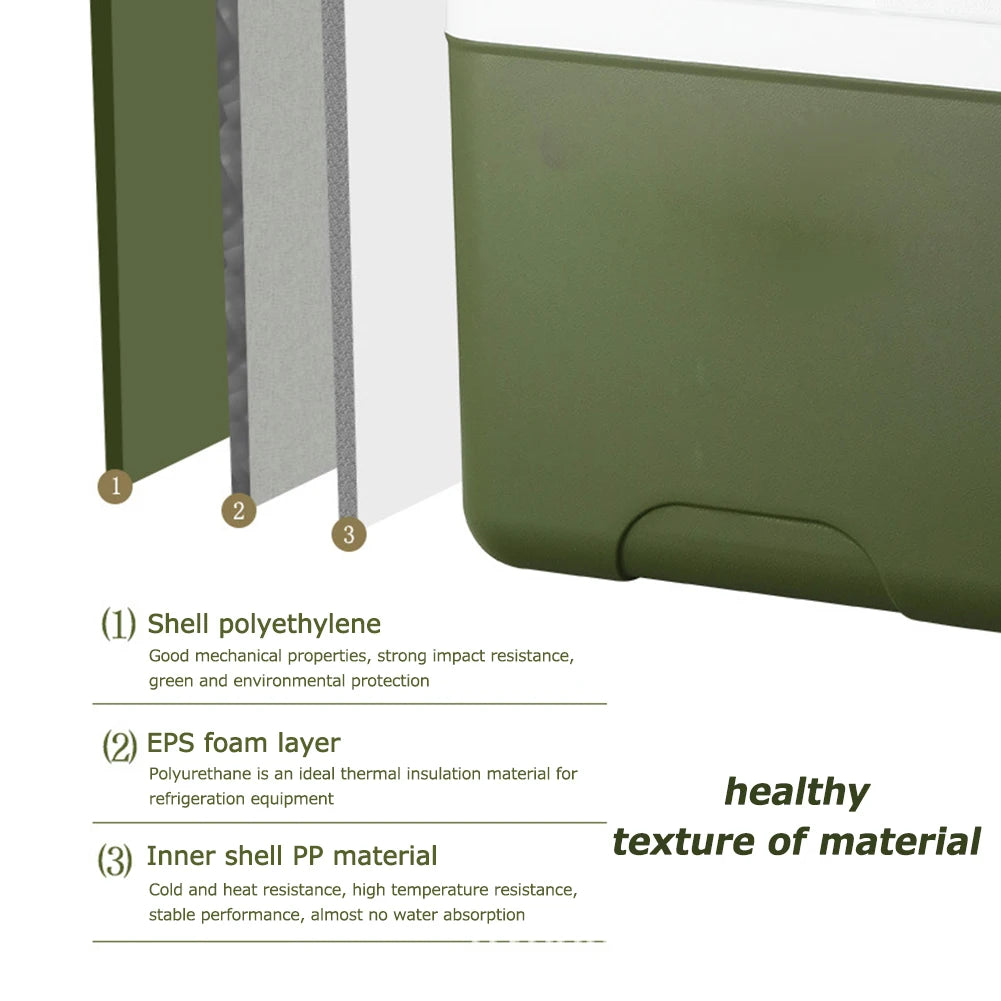 5/6/13L Cooler Box Portable Camping Refrigerator Incubator Large Capacity Car Ice Bucket Heat Preservation Camping BBQ Equipment