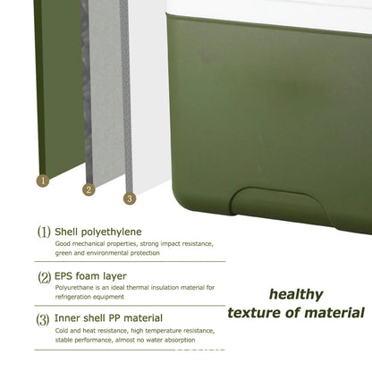 5/6/13L Cooler Box Portable Camping Refrigerator Incubator Large Capacity Car Ice Bucket Heat Preservation Camping BBQ Equipment