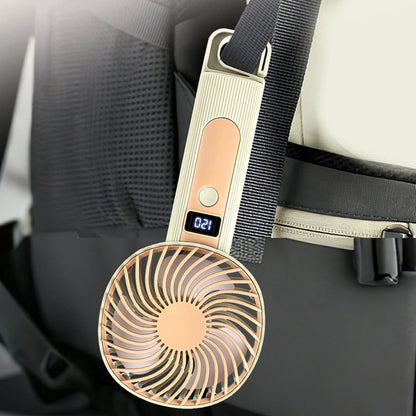 Standing Fan Bladeless Electric Handheld Fans Portable Hand Fan USB Rechargeable Fan Outdoor Camping Office Desktop Cool Supply
